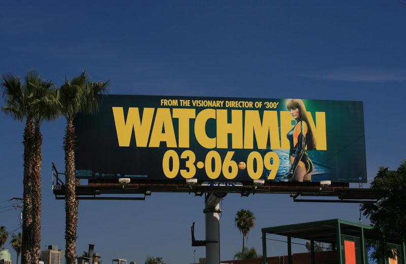 Watchmen Silk Spectre II movie billboard