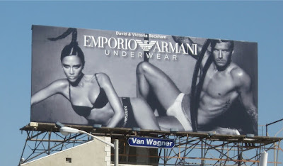 David Beckham Emporio Armani underwear billboard