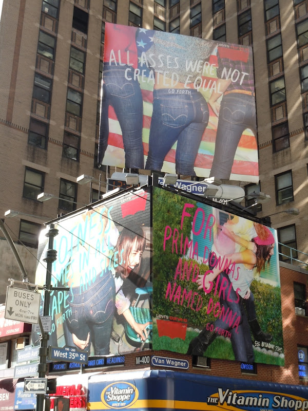 Levi's Curve ID jeans billboards NYC