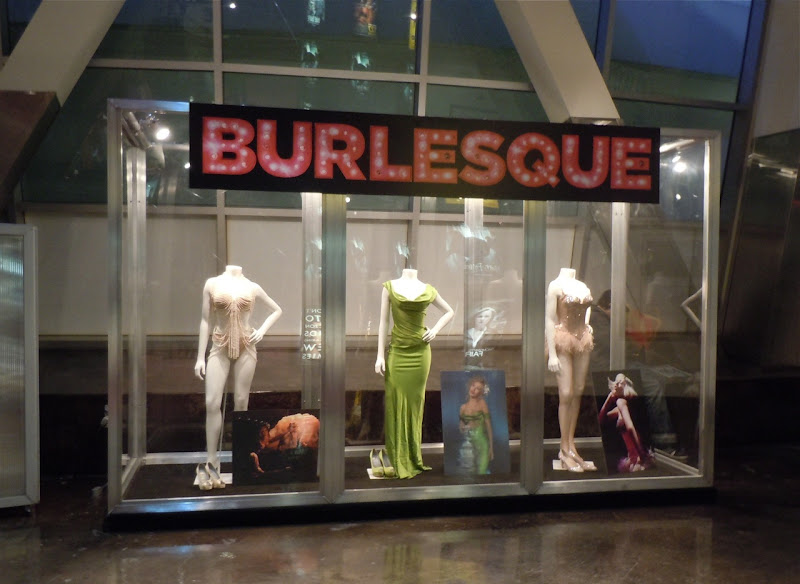 Christina Aguilera's costumes from Burlesque on display