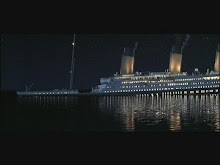 Titanic afundando