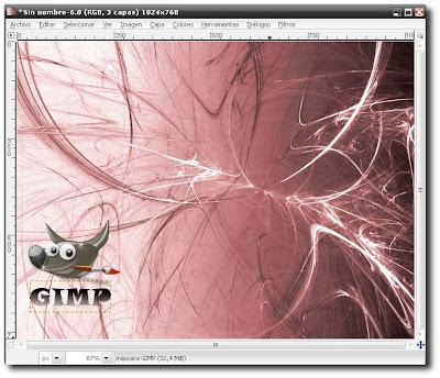 Efecto Fractal, Wallpapres con el GIMP Flama+Final+Tutorial