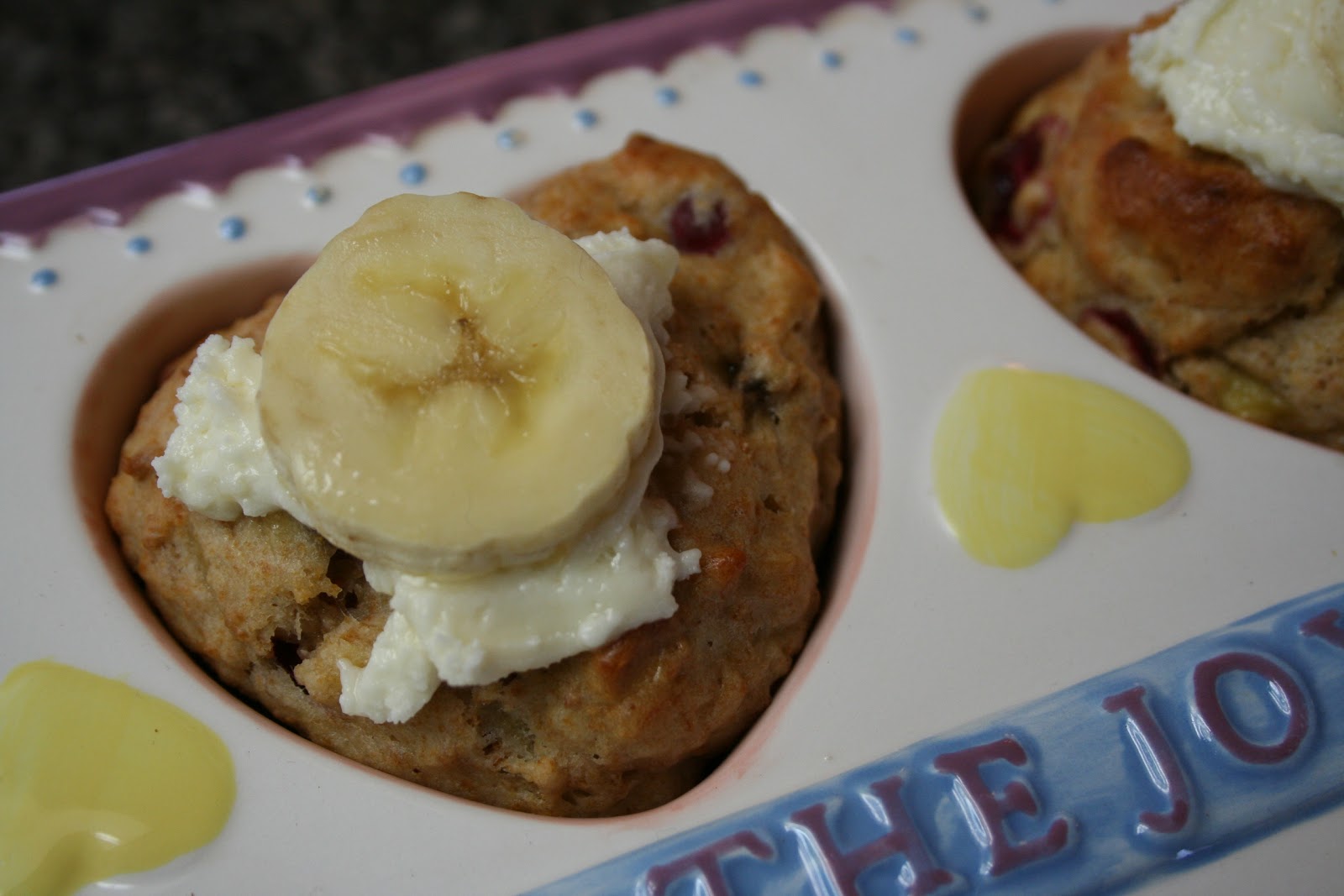 Mennonite Girls Can Cook Banana Cranberry Fiber Muffins
