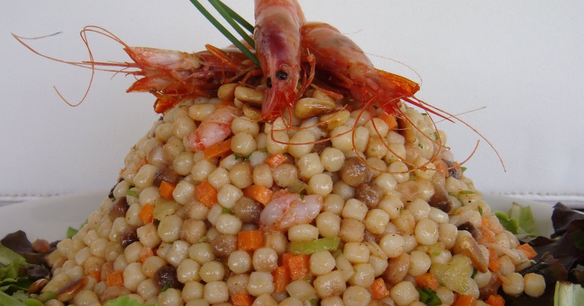 Tomates verdes fritos Ensalada de cuscús sardo (Fregola) con verduras