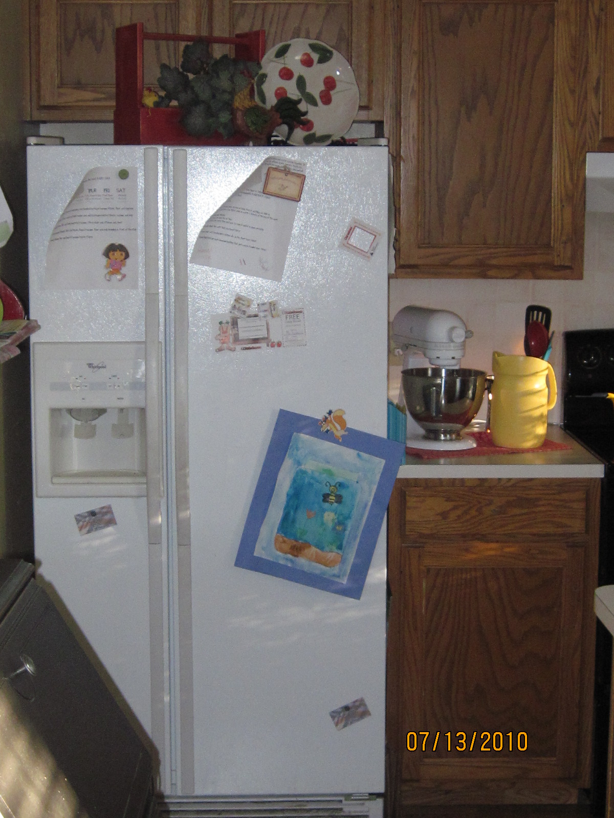 Painting Refrigerator Black
