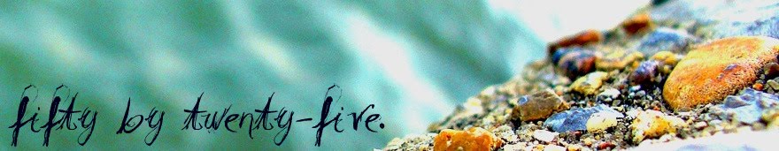 fifty by twenty-five.