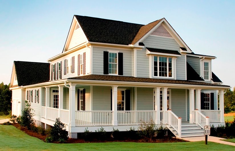 I love southern homes with wrap around porches