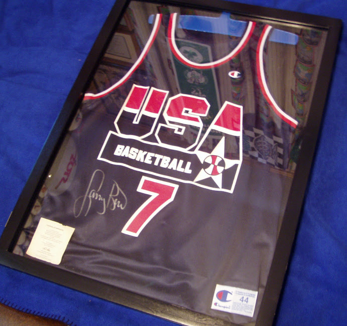 Larry Bird Team USA auto jersey