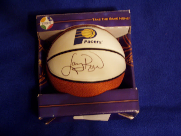 Larry Bird mini auto Pacers ball