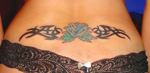 Tribal Heart Tattoos Lower Back. Women love lower back tats.