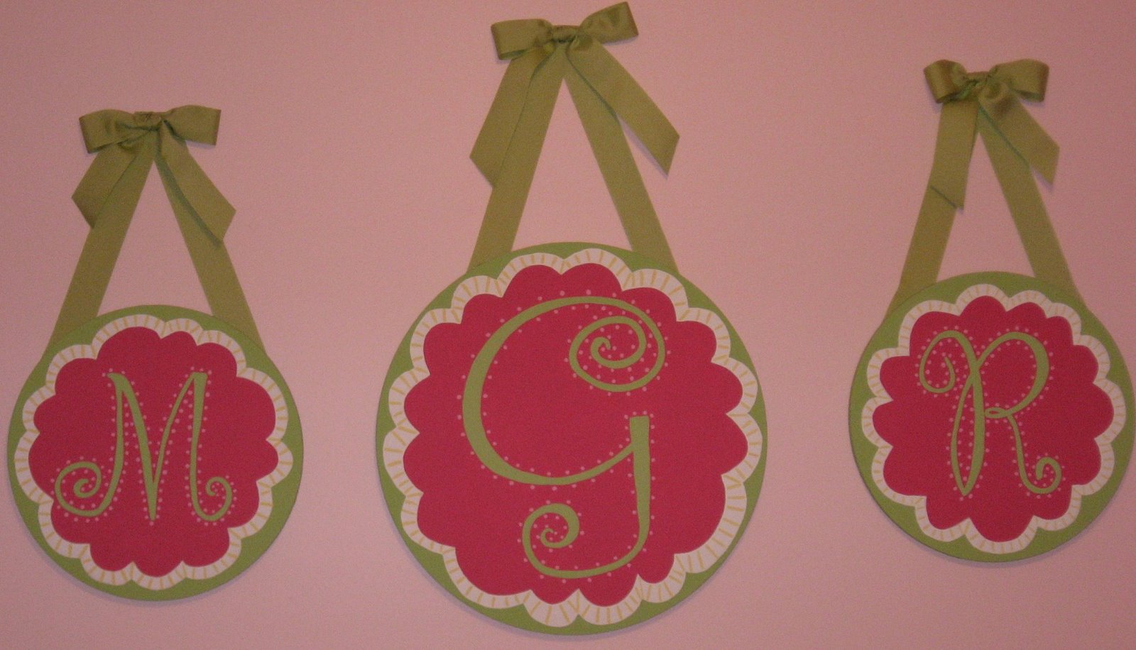 Adorable Canvas Initials by Palmer Coley!