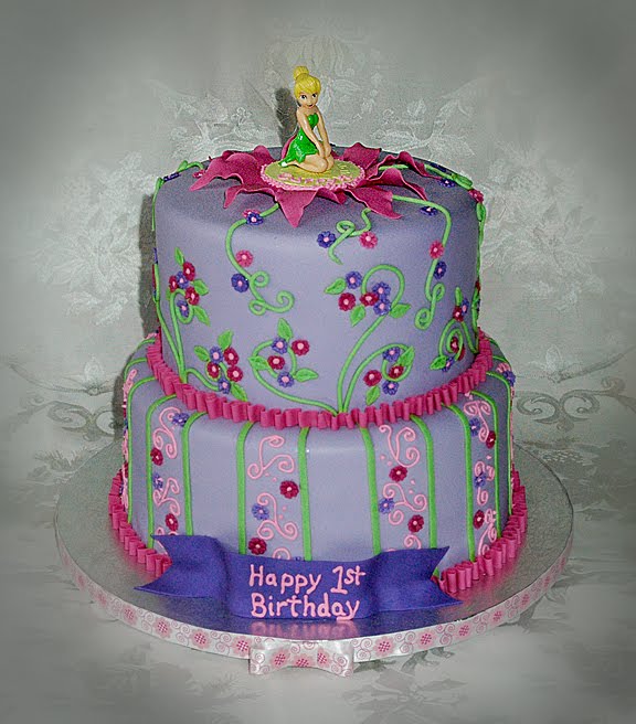 Tinkerbell First Birthday Cake