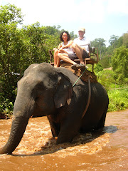 Maya and Brett on Elephant!