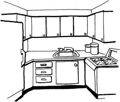 Stove Coloring Pages