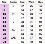 PLEASE REFER THIS SIZE CHART LADIESS