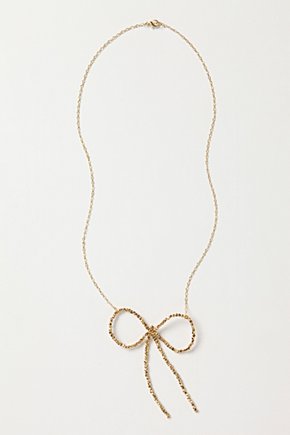 Pearl Bow Necklace