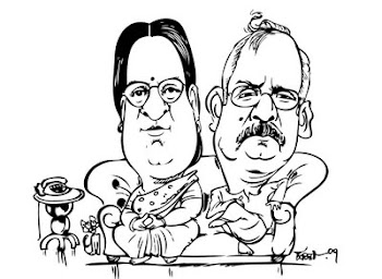 a couple caricature..