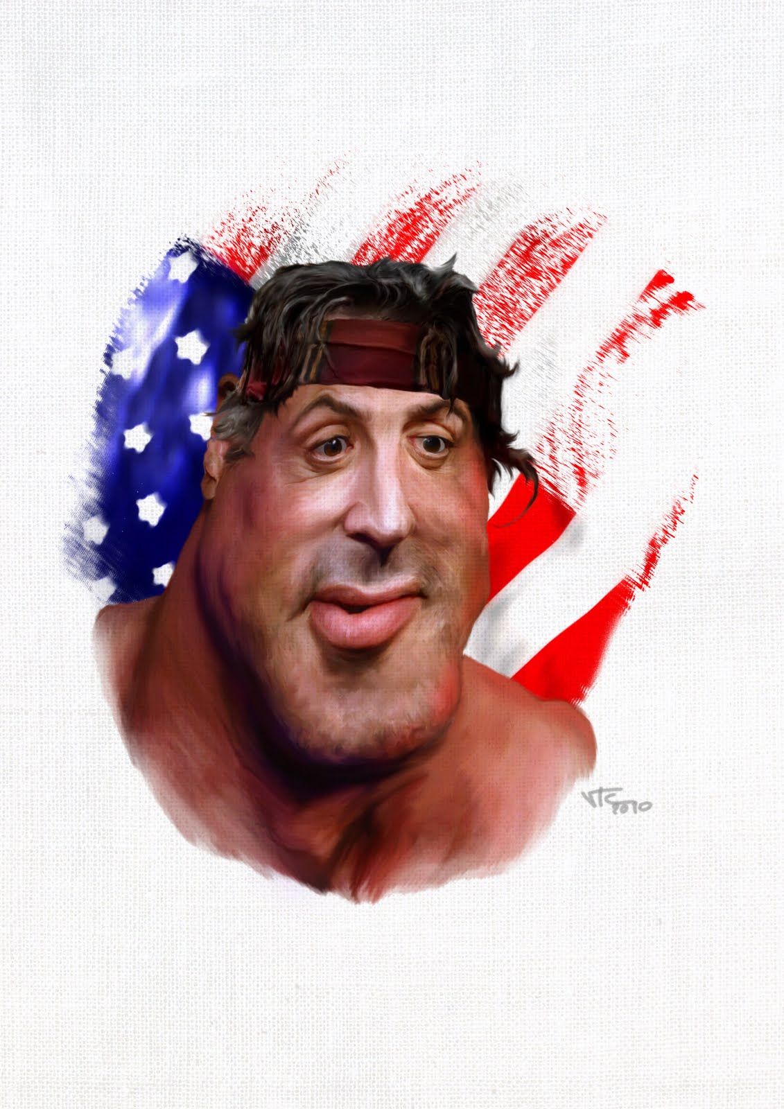Dessins ou caricatures - Page 15 SYLVESTER+STALLONE