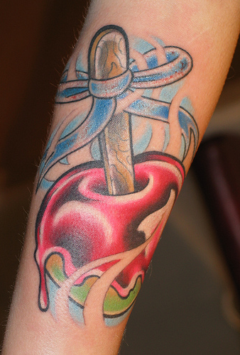 bequeathed this gorgeous candy tattoo from the lucky chair at .::Bad::.