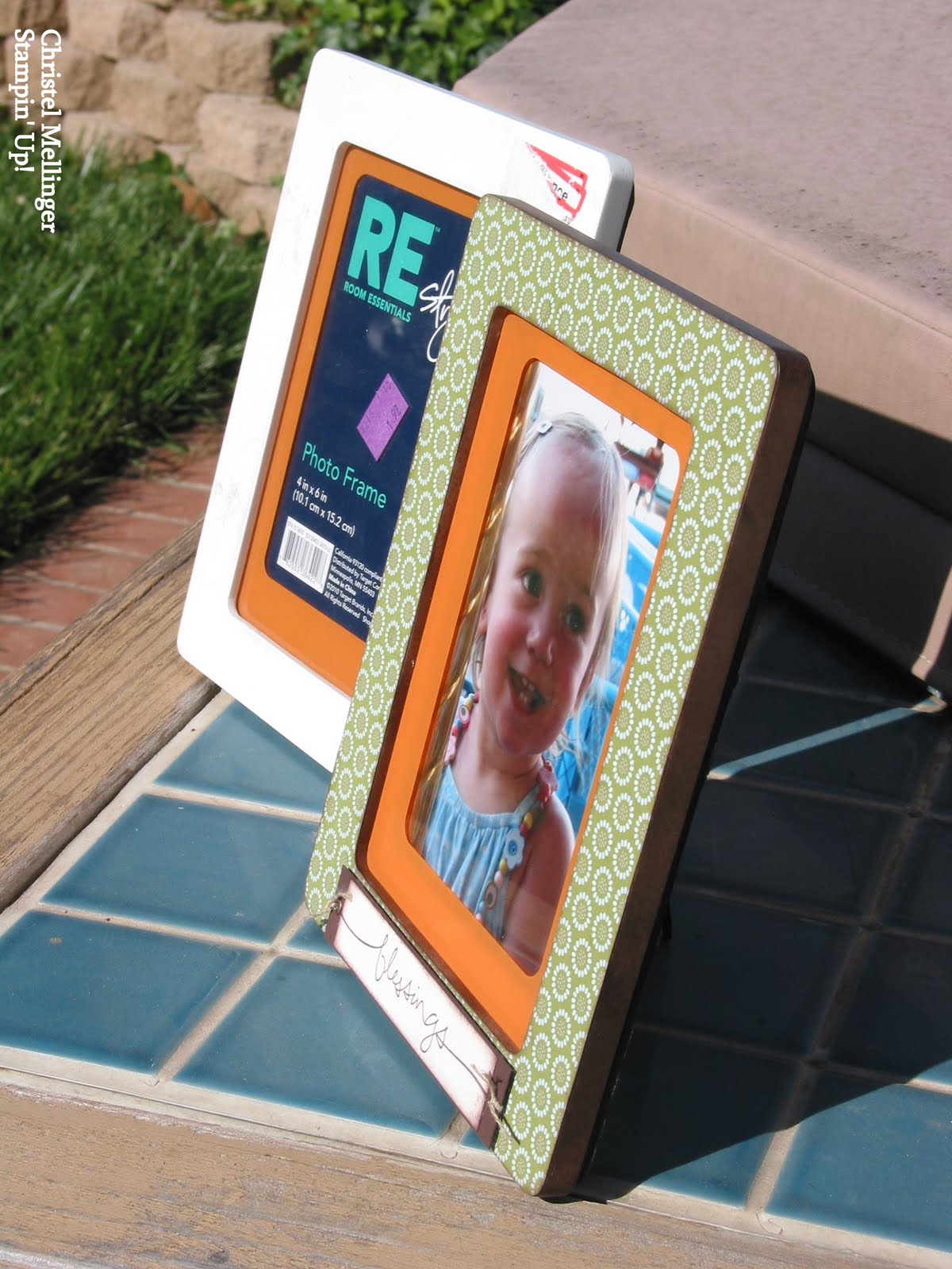 Christel's Crafty Creations Goodwill Frame Altered