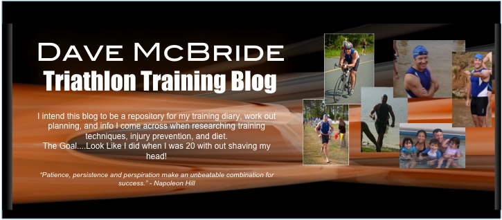 Dave McBride Triathlon Training Log