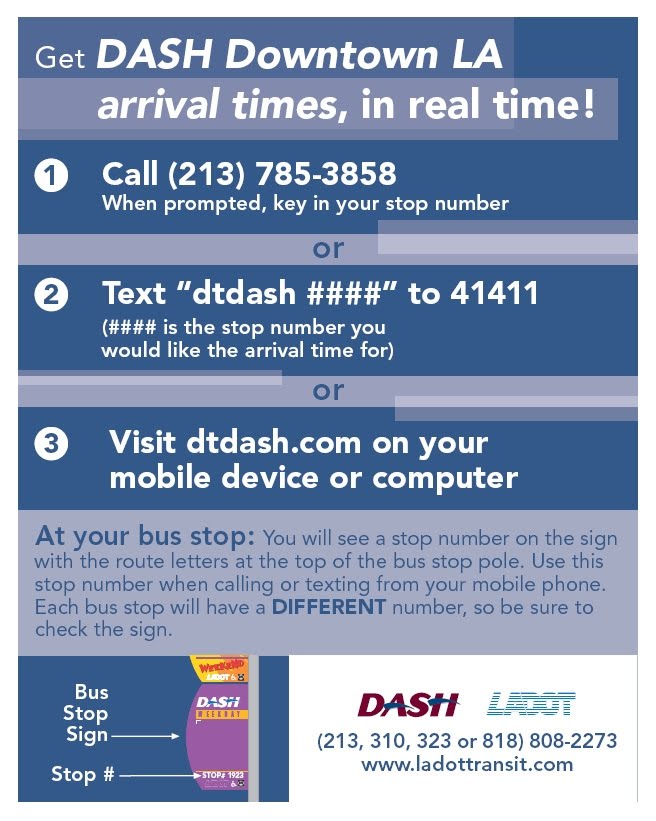 LADOT launches realtime DASH Downtown LA arrival times