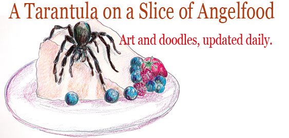 A Tarantula on a Slice of Angel Food