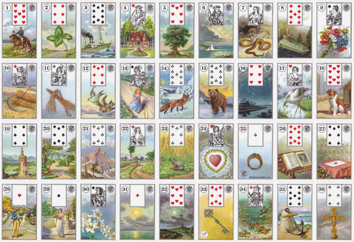 Oraculo Lenormand  Lenormand+Piatnik