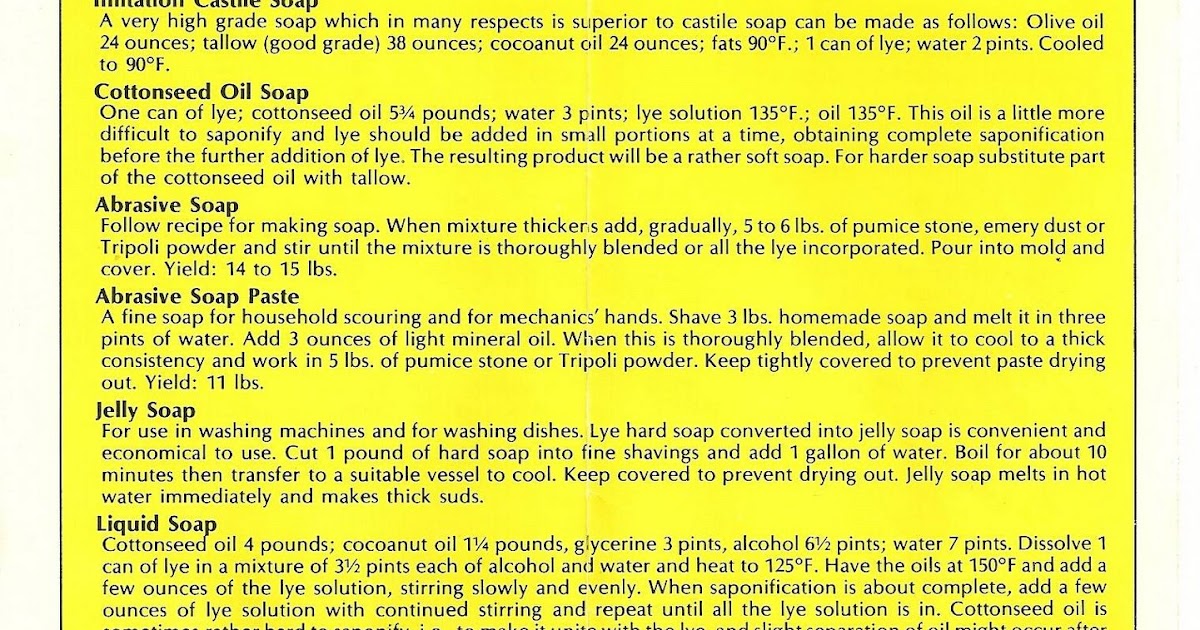 Soapylove Daily Ditties Those Red Devil Lye Soap Recipes I Mentioned