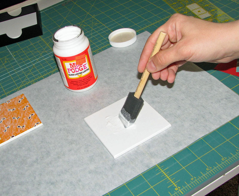 Sew Fantastic Mod Podge Coasters Tutorial
