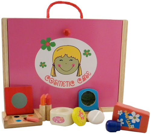 wooden cosmetic play set from Estia $65.99 wooden cosmetic play set from Estia $65.99