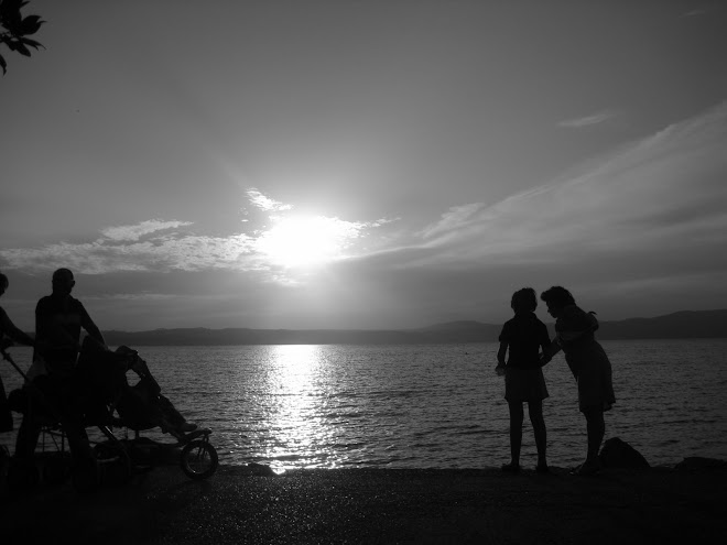 Almost sun set in Bracciano lake