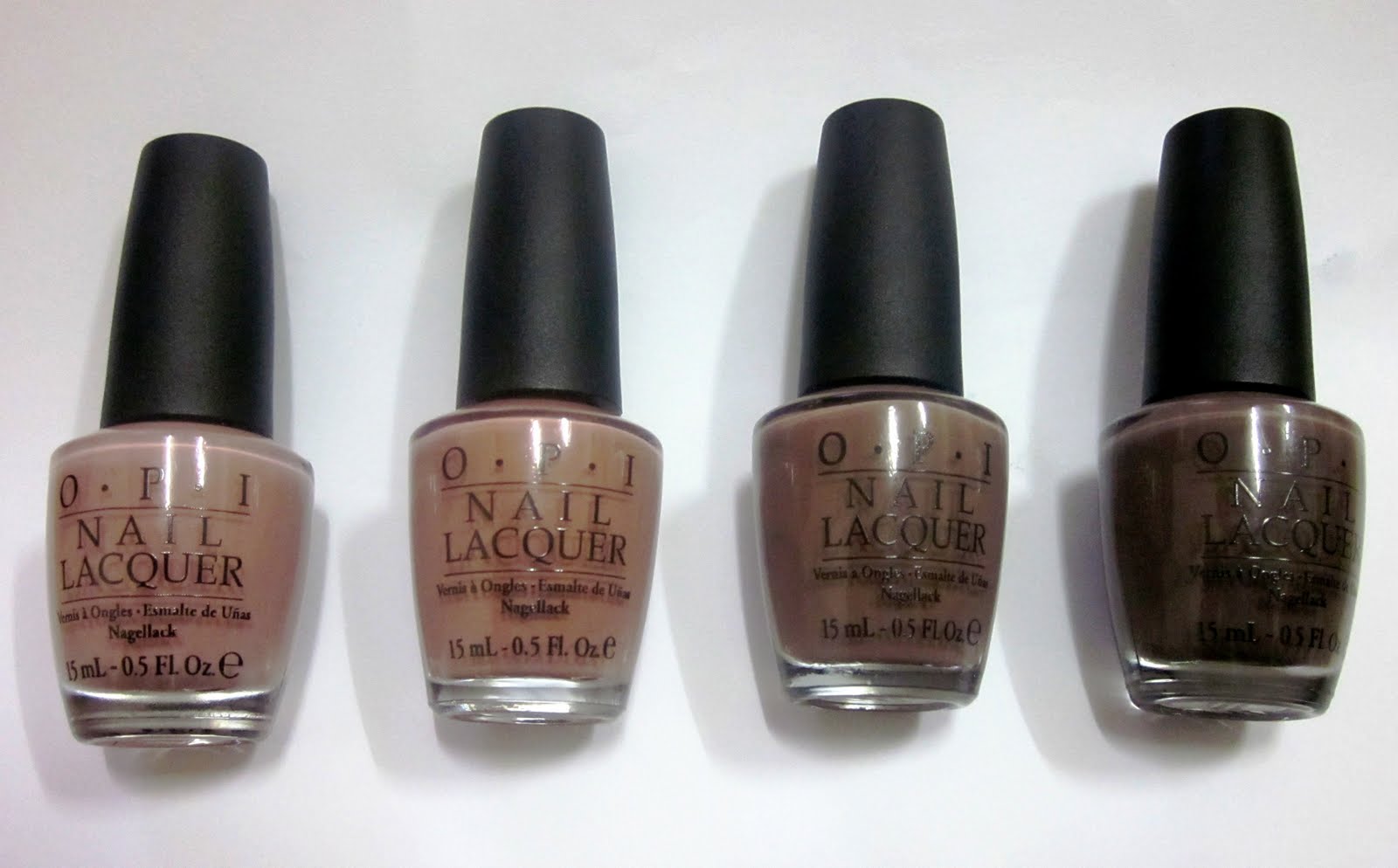 Review: OPI Tickle My France-y, Barefoot in Barcelona, Over the Taupe and Y...