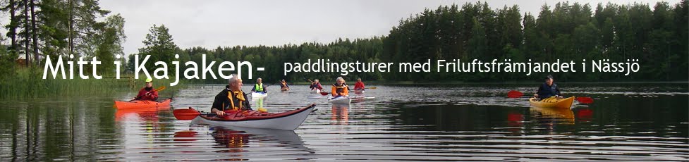Mitt i Kajaken - paddlingsturer med främjandet i Nässjö