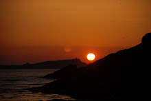 Sunset on Porth Beach