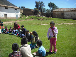 Sunday school kick off party in Huaricolca