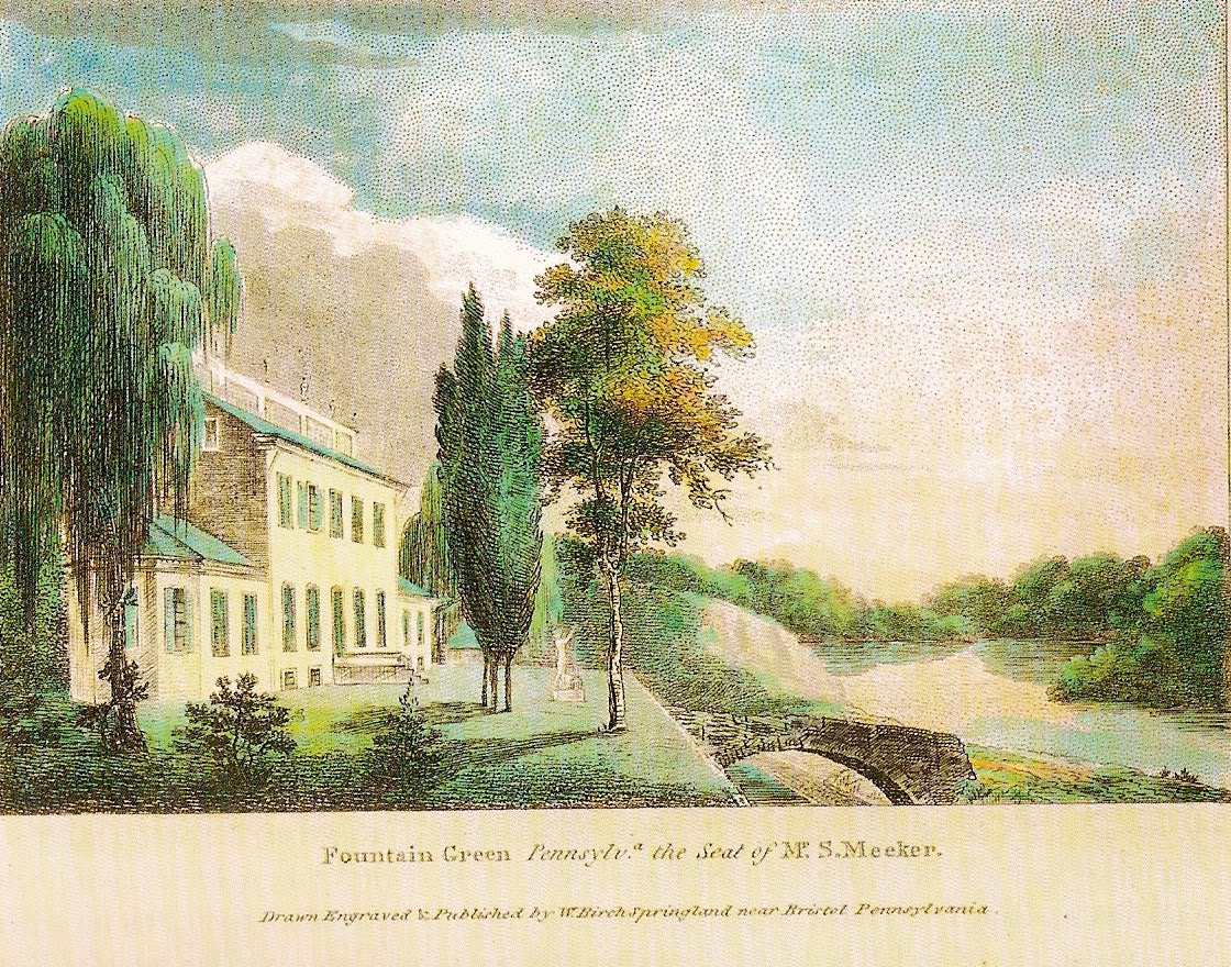Gilbert Stuart Fountain Green, the Seat of Mr. S. Meeker