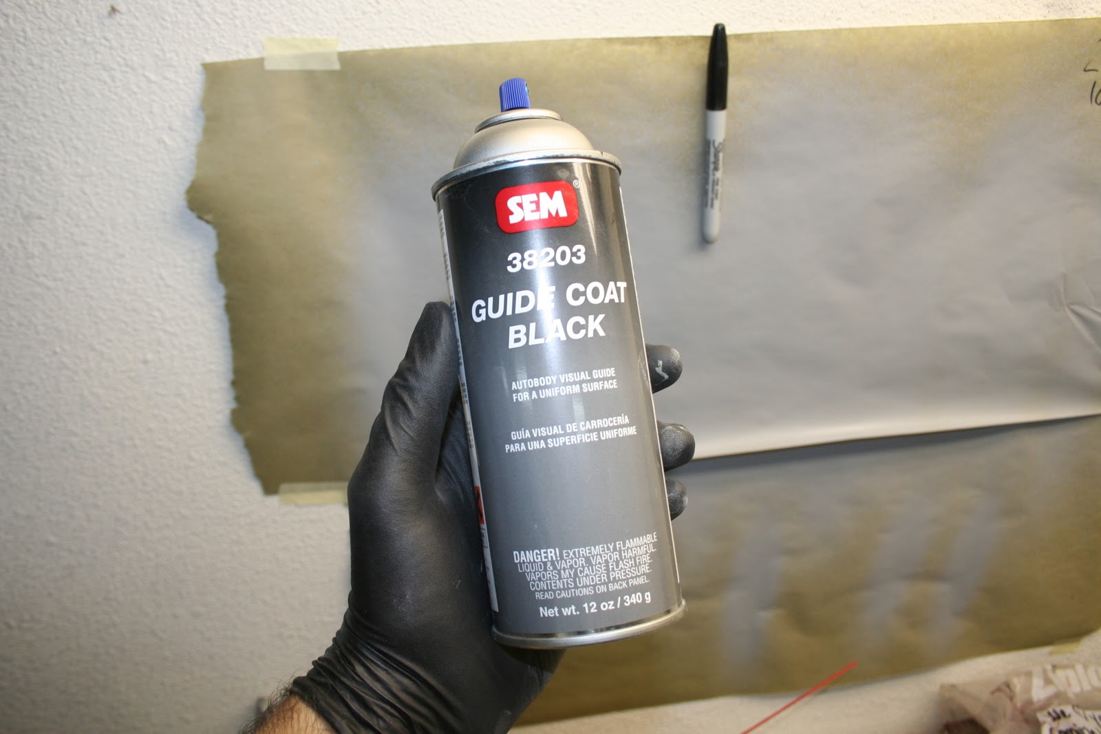 Repainting My 1983 Porsche 944 Guide Coat and Beginning Block Sanding