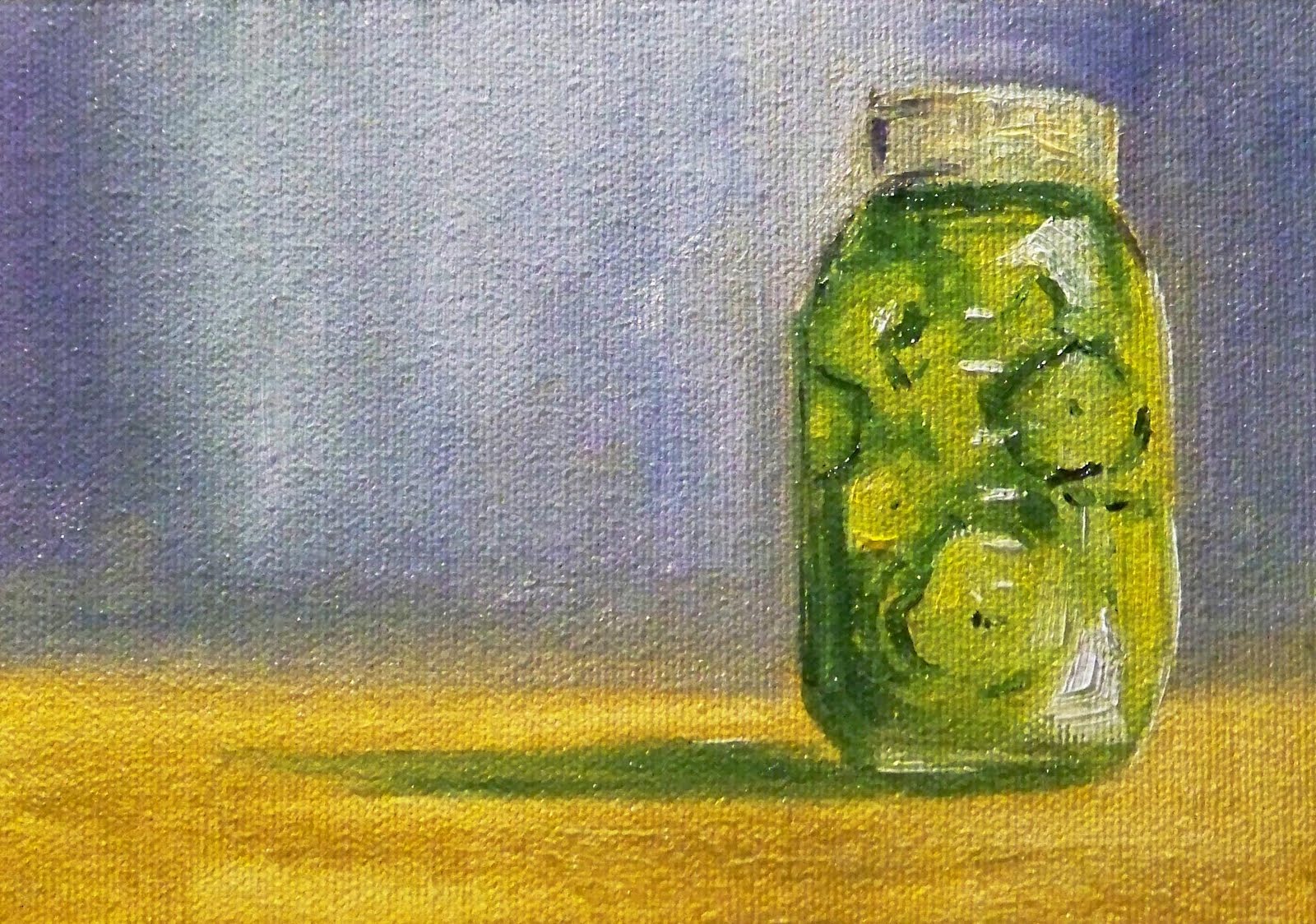 Painting Small Impressions In a Pickle