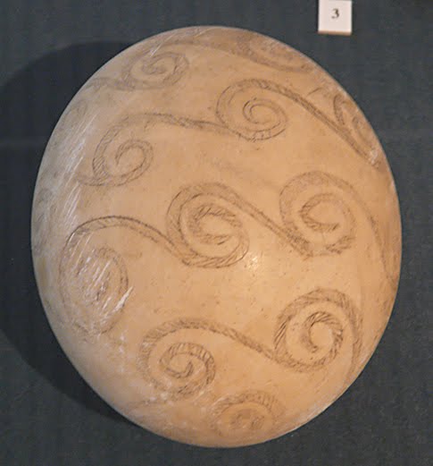 Egyptology News: Photo for Today - Engraved ostrich egg shell