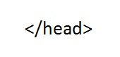 HTML end head tag