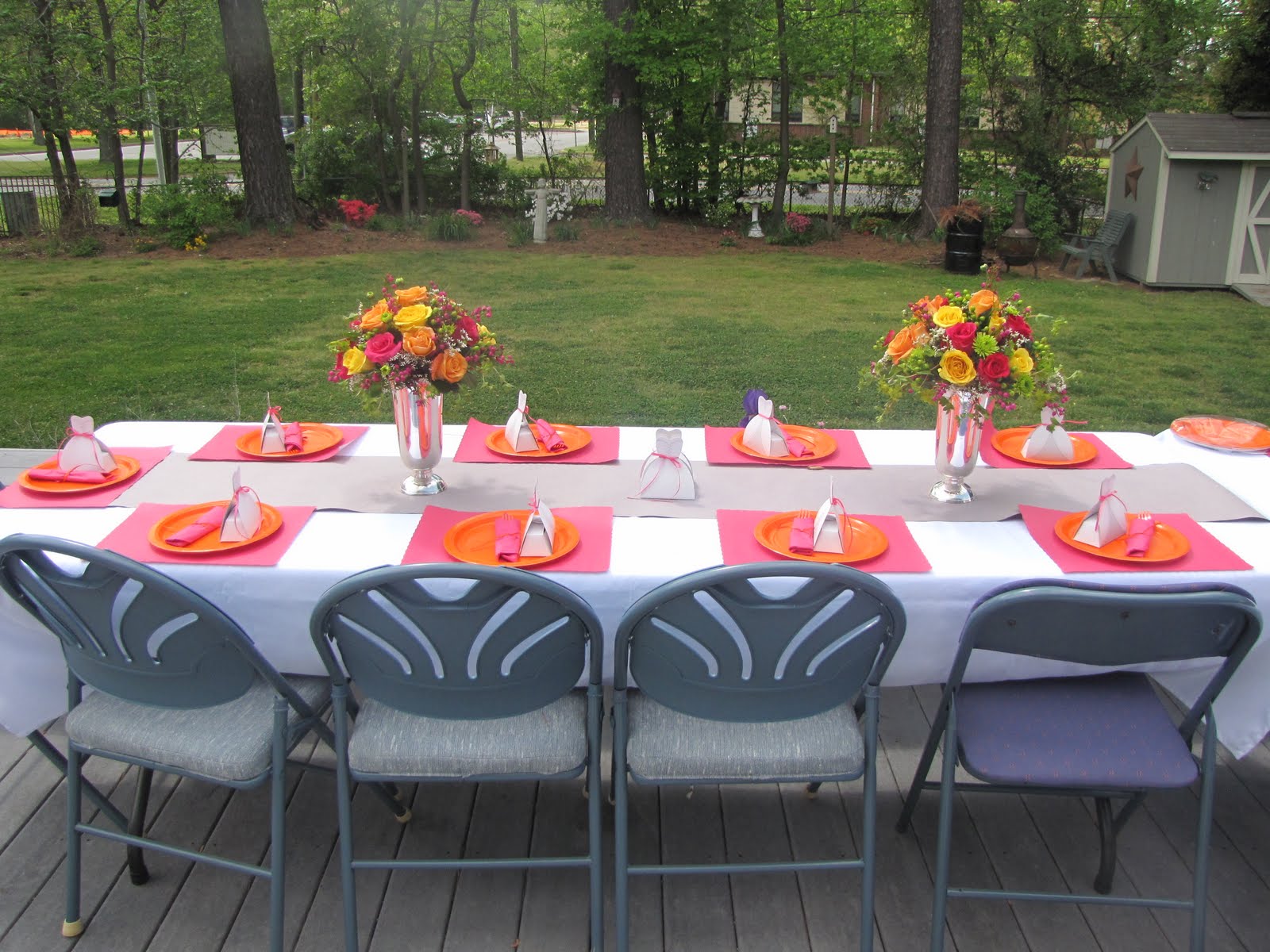 The Gish Family Pink and Orange Bridal Shower