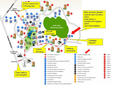 Universiti Malaya Map