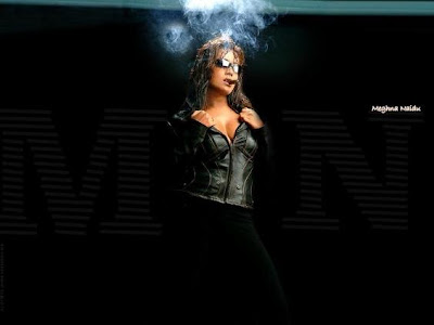 meghana naidu smoking cigarette in sexy black dress