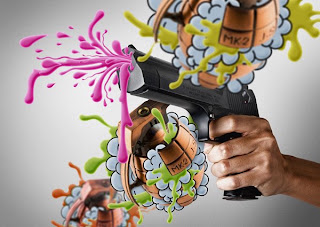 Splattered Vector and Photography