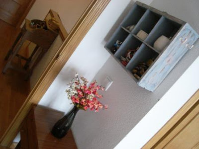 Reciclando, reciclaje, Antes y después de un cajón, imprimación, betún de judea