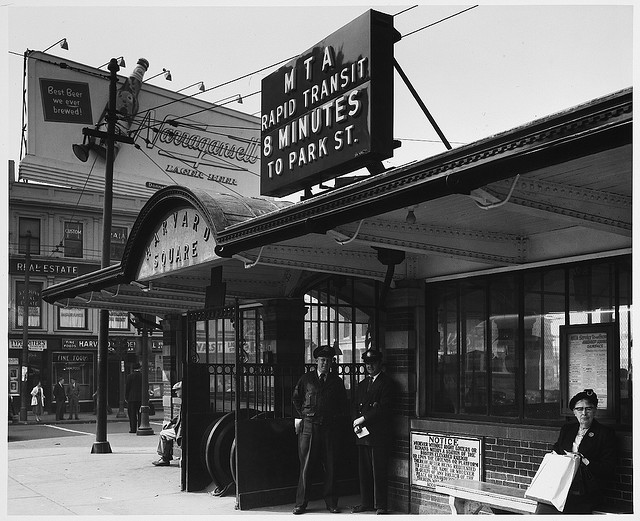 What did that sign at the Harvard Square T stop used to say? 12 minutes