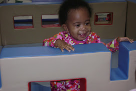 Kendall playing in the indoor playland at Misawa