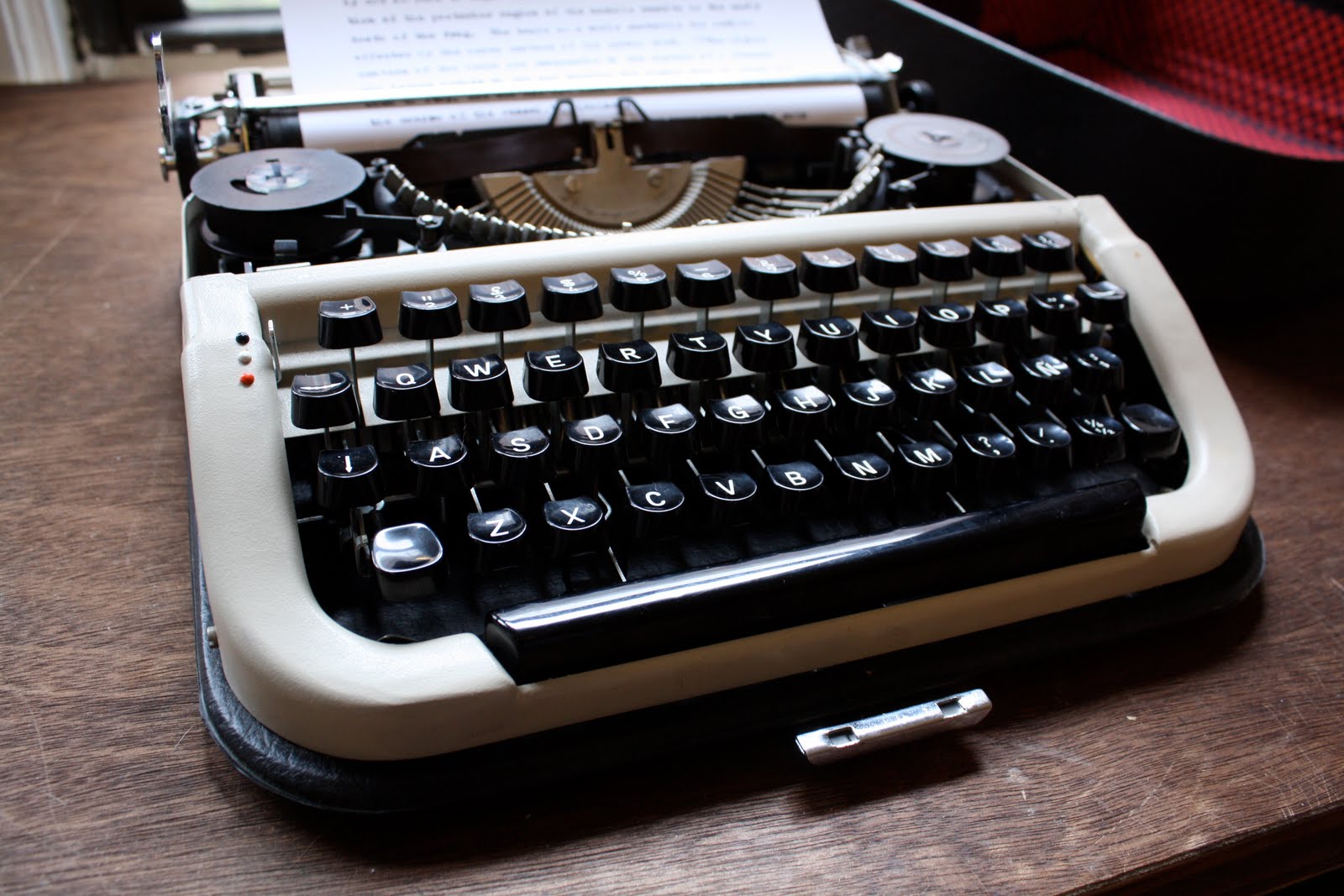 Lock and Spoon Typewriter Tape