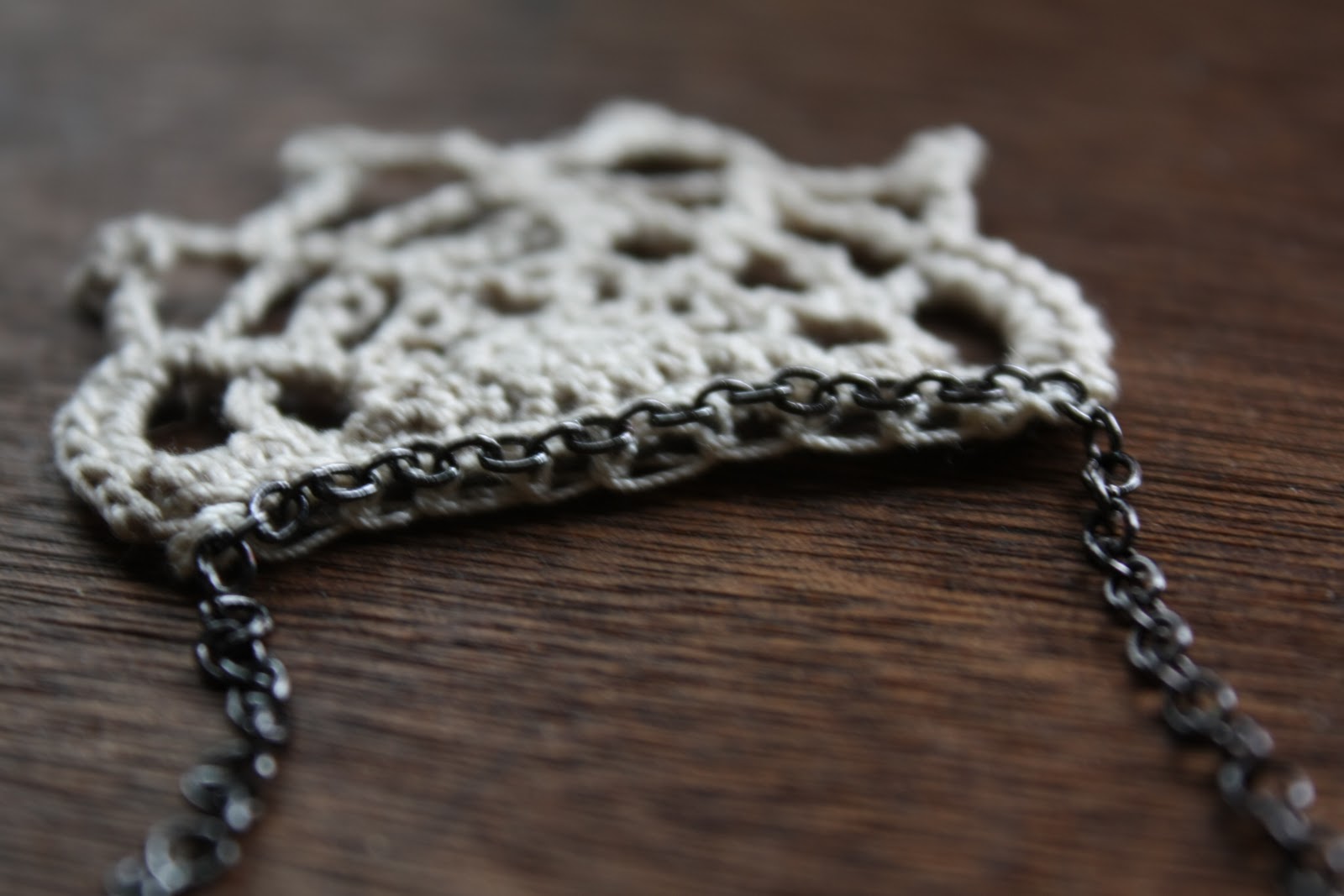 Lock and Spoon: Crochet Necklaces